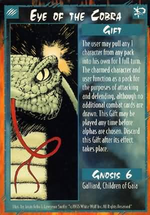 Rage Eye of the Cobra (Unlimited Edition) near mint card