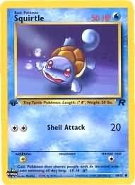 Pokemon Squirtle (Team Rocket) 1st Edition #68/82 near mint card