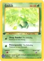 Pokemon Oddish (Team Rocket) 1st Edition #63/82 near mint card