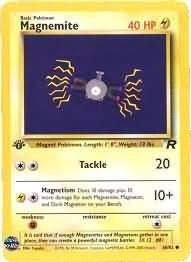 Pokemon Magnemite (Team Rocket) 1st Edition #60/82 near mint card