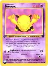Pokemon Drowzee (Team Rocket) 1st Edition #54/82 near mint card Common
