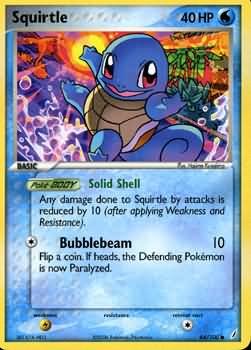 Pokemon Squirtle (Crystal Guardians) #64/100 near mint card common