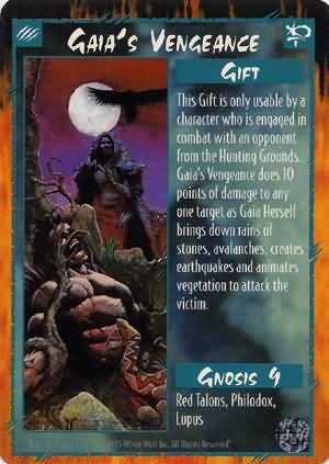 Rage Gaia's Vengeance (Limited Edition) near mint card