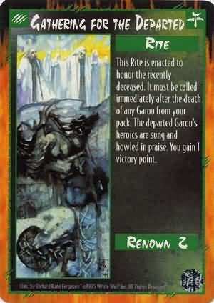 Rage Gathering For The Departed (Limited Edition) near mint card