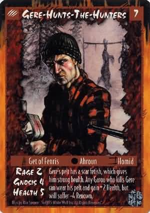 Rage Gere-Hunts-The-Hunters (Limited Edition) near mint card