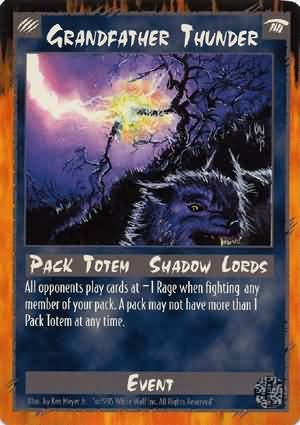 Rage Grandfather Thunder (Limited Edition) near mint card
