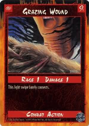 Rage Grazing Wound (Limited Edition) near mint card