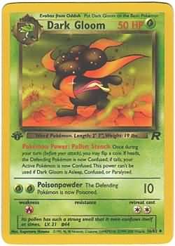 Pokemon Dark Gloom (Team Rocket) 1st Edition #36/82 near mint card uncommon