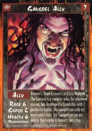 Rage Gangrel Ally (Unlimited Edition) near mint card