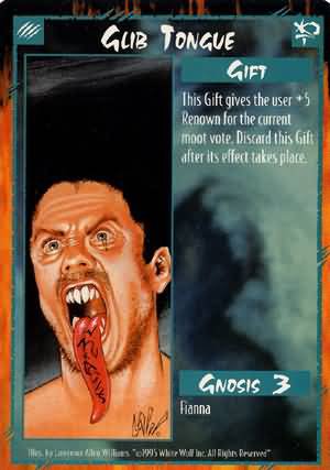 Rage Glib Tongue (Unlimited Edition) near mint card