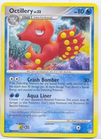Pokemon Octillery (Mysterious Treasures) Reverse Holo #57/123 near mint card uncommon