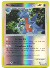 Pokemon Gabite (Mysterious Treasures) #48/123 Reverse Holo near mint card uncommon