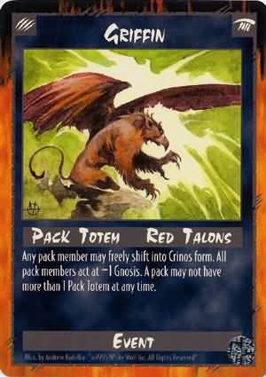 Rage Griffin (Limited Edition) near mint card