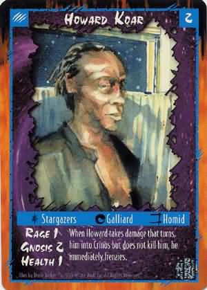 Rage Howard Koar (Unlimited Edition) near mint card