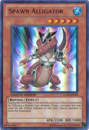 yugioh spawn alligator limited edition lc02 en009 near mint card ultra holo yugioh spawn alligator limited edition lc02 en009 near mint card ultra holo