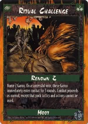 Rage Ritual Challenge (Limited Edition) near mint card