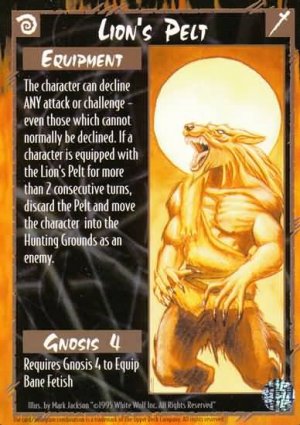 Rage Lion's Pelt (The Wyrm) near mint card
