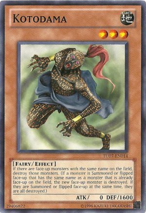 Yugioh Kotodama (TU07-EN014) near mint card