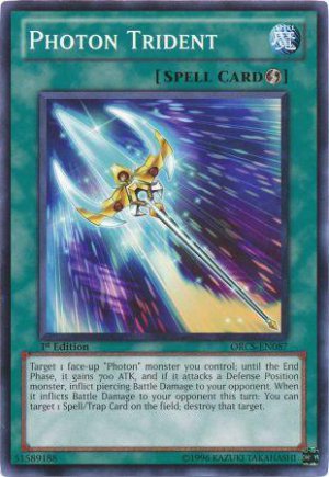 Yugioh Photon Trident (ORCS-EN087) near mint card Unlimited Edition Common