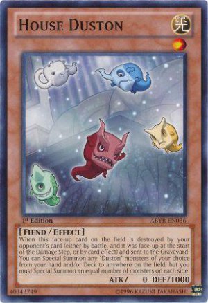 yugioh house duston abyr en036 1st edition near mint card common yugioh house duston abyr en036 1st edition near mint card common