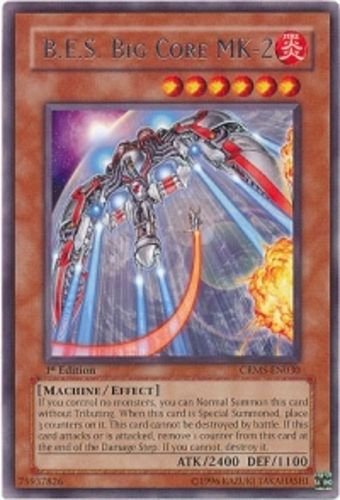 Yugioh B.E.S. Big Core MK-2 (CRMS-EN030) 1st edition near mint card Silver Letter Rare