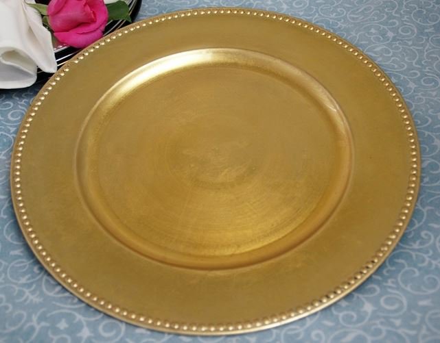 Gold Chargers Plate