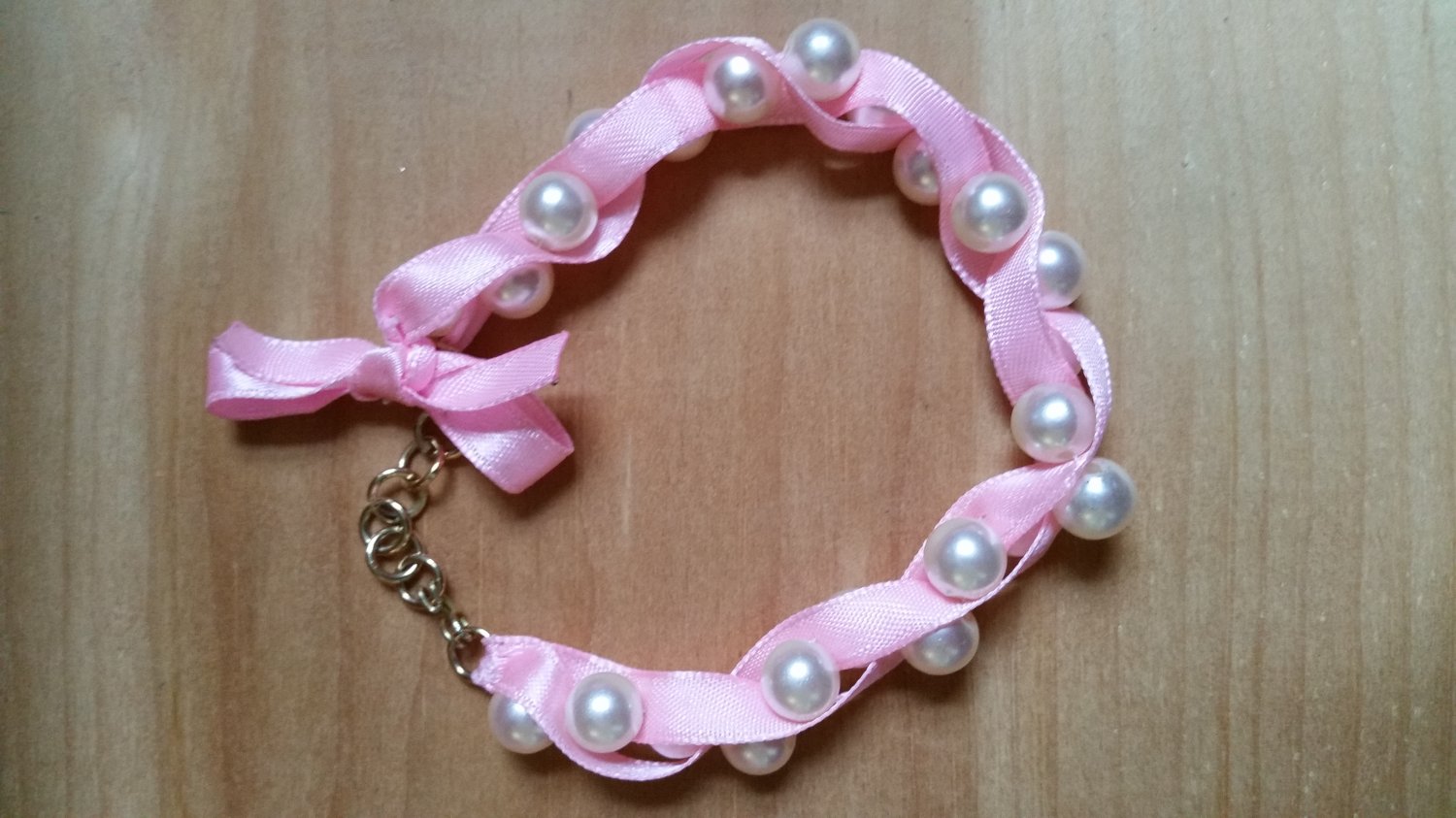 Ribbons and Pearls Bracelet