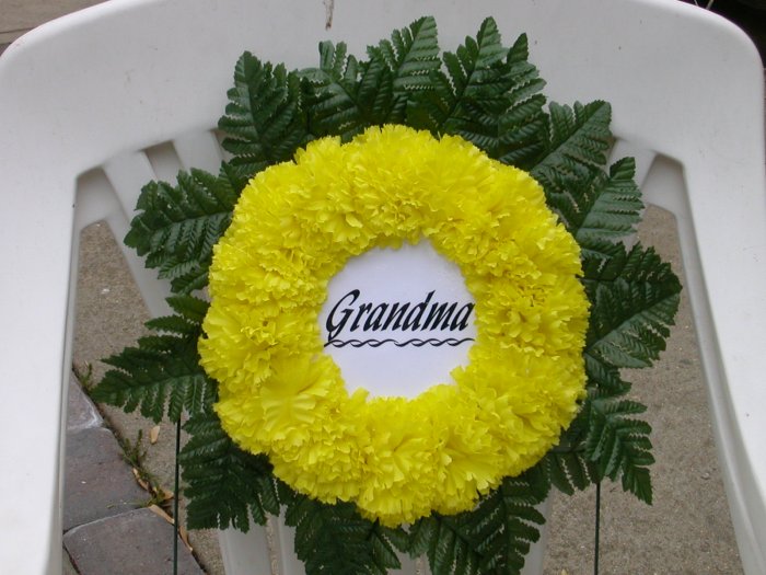 Grave Wreath/Cemetery Flowers for Grandma