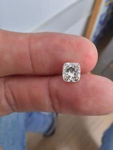 2.10 Carat Cushion H SI1 100% Natural Diamond Certified CT 7.58*7.08 Stunning!!