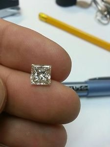 2.02 Carat Princess H VS2 100% Certified Loose Diamond Certified 7.02*6.94 Nice!