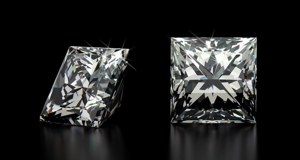 2.02 Carat H VS1 Princess 100% Natural Loose Diamond Certified 6.76 X 6.76 Nice!