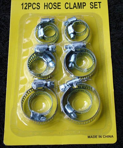 Hose Clamps Assorted Sizes 12 Pack just $2.99