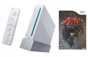 Nintendo Wii Console + The Legend Of Zelda: Twilight Princess Bundle