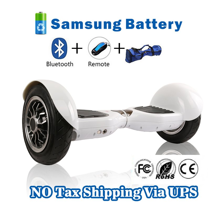 10 inch Two Wheels Hoverboard Smart Self Balancing scooter White