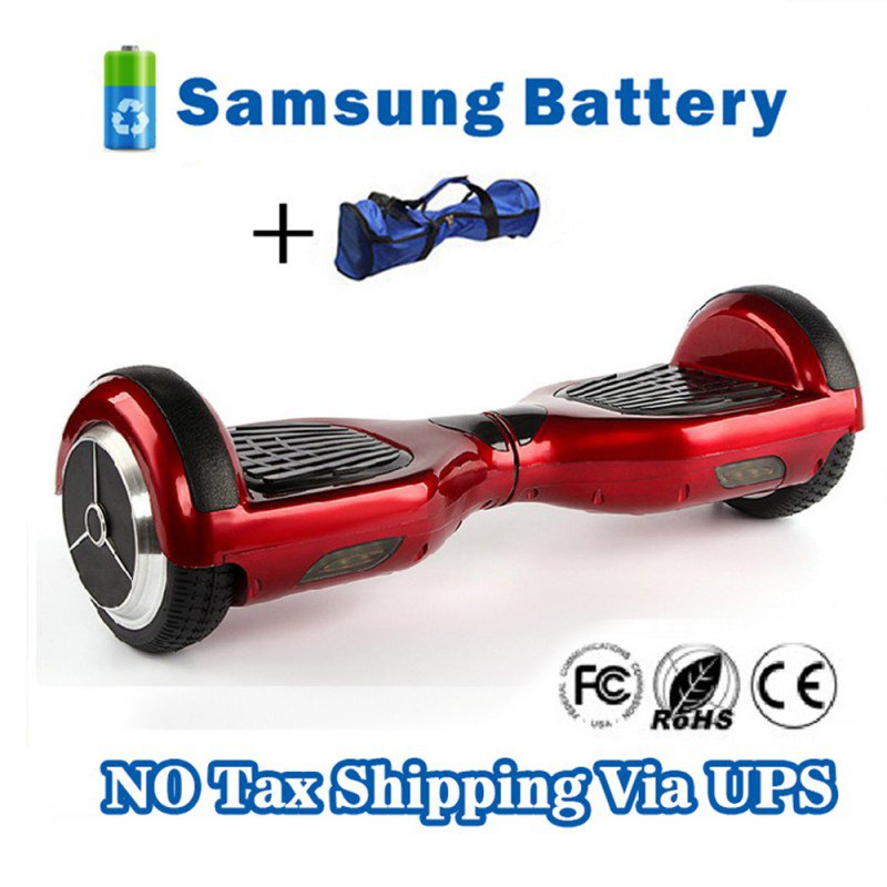 Dual Wheels Smart Self Balancing Electric Scooter Eco-friendly Vehicle Drifting Board - Red