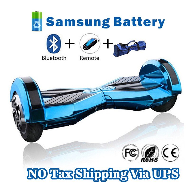 8 inches Bluetooth Hoverboard Self Balancing Scooter with LED Blue