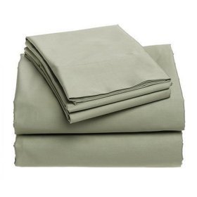 400-Thread-Count 100% Cotton Sateen King Sheet Set, Celadon