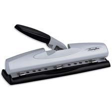 Swingline Hole Puncher,2-3 Hole,9/32" Hole Size,Adjust.,Black/Silver - SWI74014 (74014)