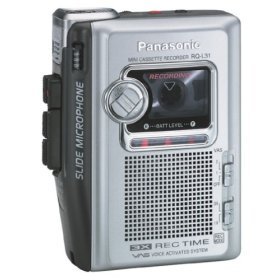 Panasonic RQ-L31 Portable Cassette Recorder with Slide Microphone