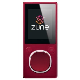 Zune 4 GB Digital Media Player Red (2nd Generation)