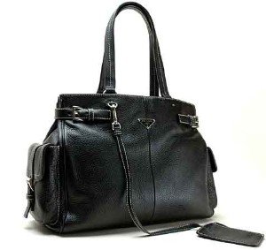 Prada Handbag BR2703 Black Leather