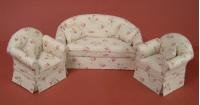 Ashley Floral Sofa and Chairs