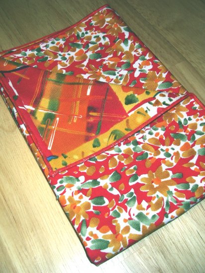 Watercolor Look Red Floral - Double Sided Cloth Napkins - Set of 4