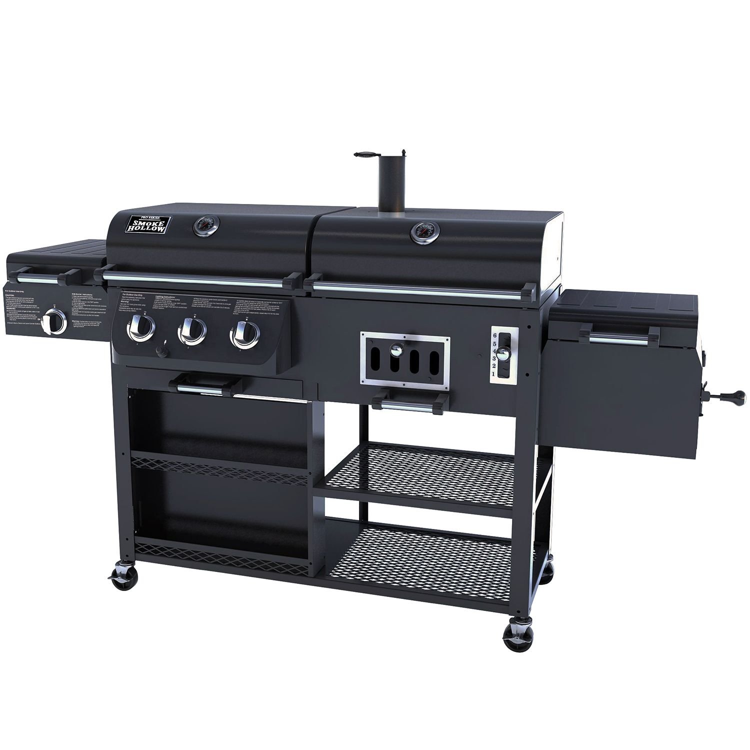 Smoke Hollow 4-in-1 Combo Gas & Charcoal Grill