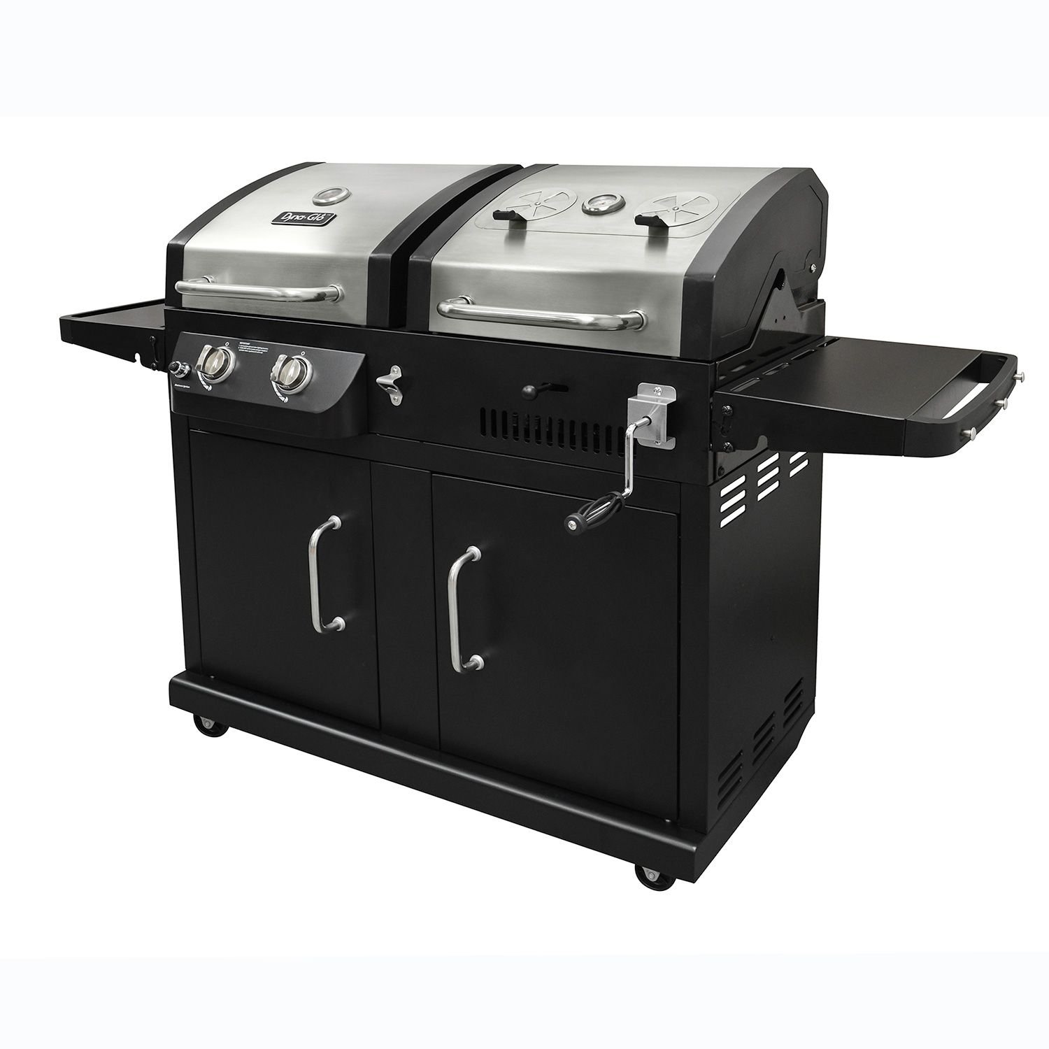 Dyna-Glo 24,000 BTU 2 Burner Dual Fuel LP Gas and Charcoal Grill