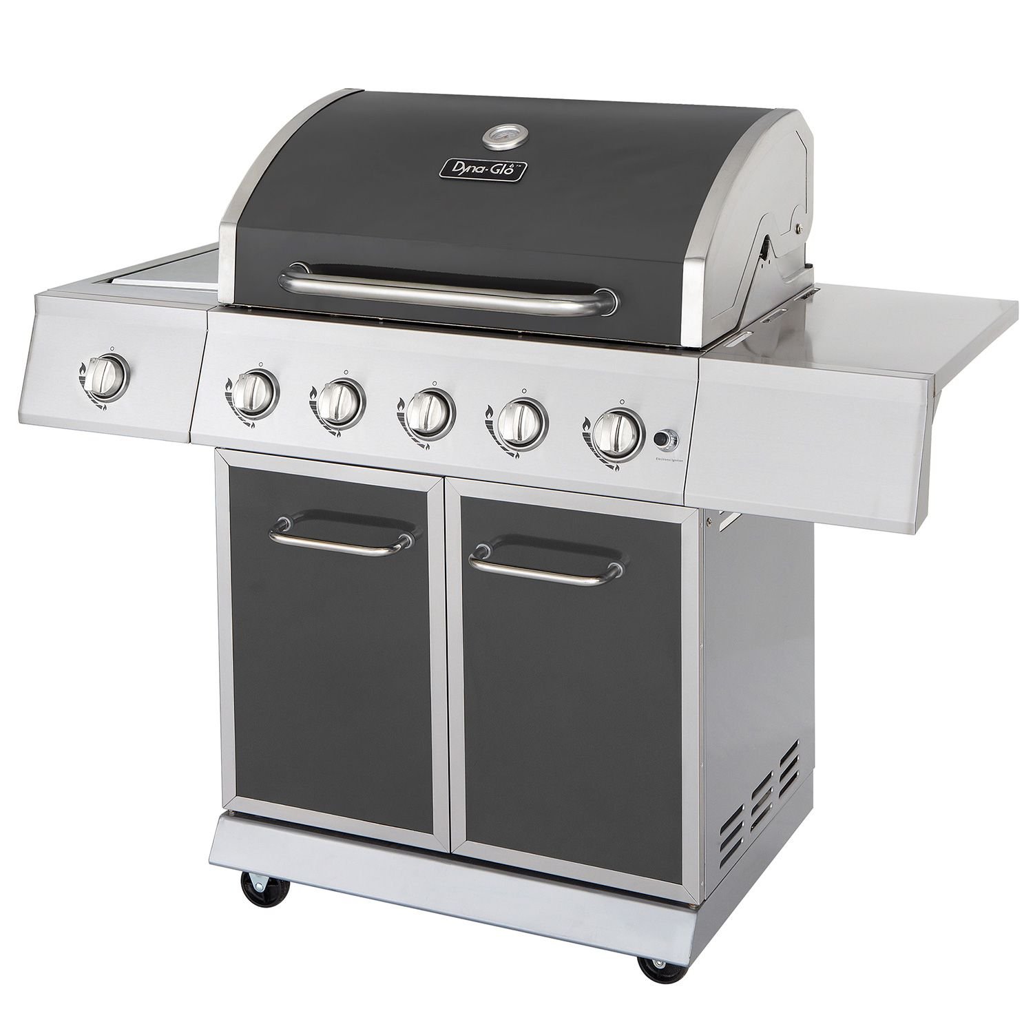 Dyna-Glo 62,000 5-Burner Propane Gas Grill with Side Burner