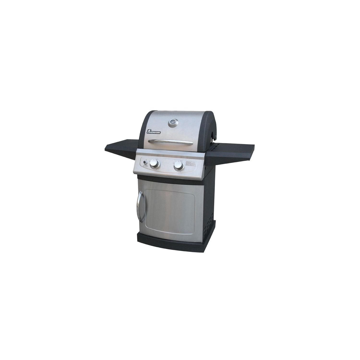Landmann Falcon Series LP Gas Grill 2 Burner Black and Stainless Steel