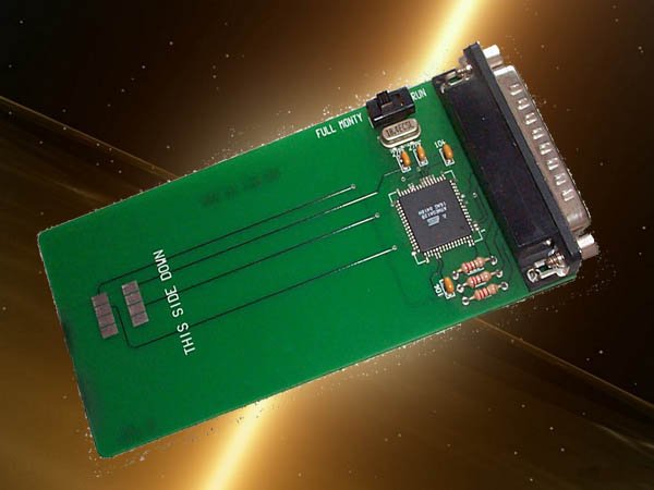 Atmega 128 with integrated programmer 18.432 xtal