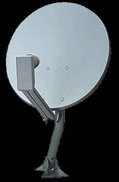 18" dish and dual lnb (dss lnbf)