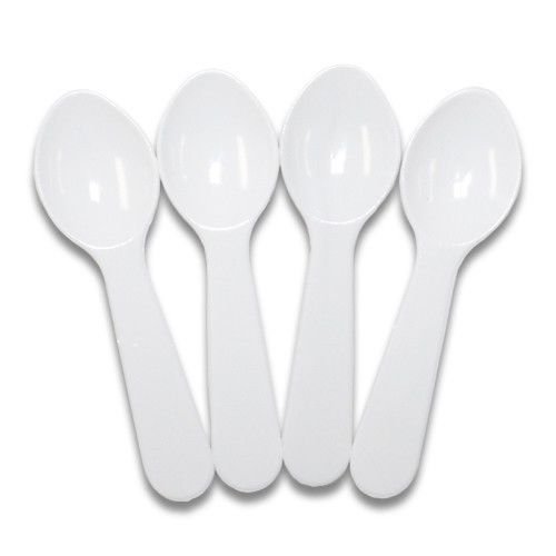 1000 3" Plastic Disposable Tasting Taster Sample Ice Cream Gelato Spoon Spoons